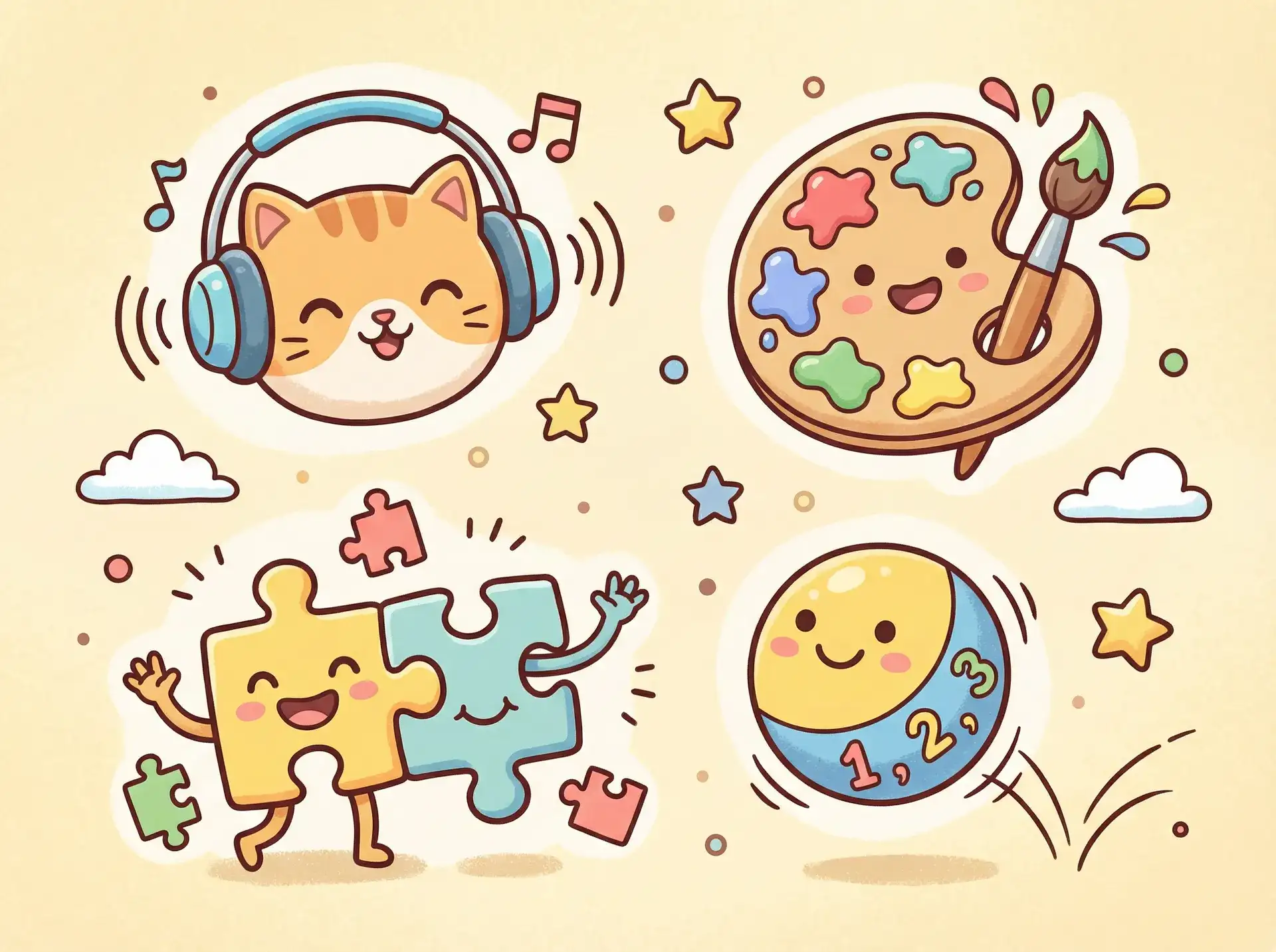 小朋友的手工作品 - 苍镜空灵传 益智创作